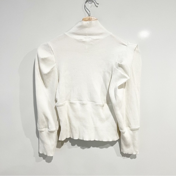 Free People Lala Ribbed Turtleneck Cropped Top - Picture 4 of 9